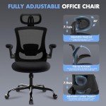 Ergonomic Mesh Office Chair with Headrest and Lumbar Support