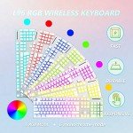 RGB Wireless Keyboard and Mouse Combo - White