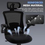 Ergonomic Mesh Office Chair with Headrest and Lumbar Support