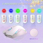 RGB Wireless Keyboard and Mouse Combo - White