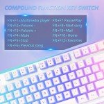 RGB Wireless Keyboard and Mouse Combo - White