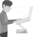 Adjustable Ergonomic Laptop Stand with Heat Vent