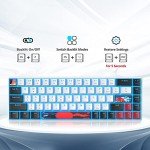 Compact 60% Mechanical Gaming Keyboard with LED Backlight