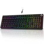 KOORUI Wired RGB Mechanical Gaming Keyboard - 104 Keys