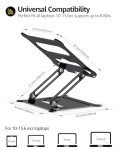 Adjustable Ergonomic Laptop Stand for Desk