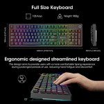KOORUI Wired RGB Mechanical Gaming Keyboard - 104 Keys