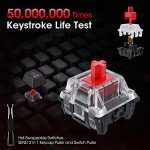 KOORUI Wired RGB Mechanical Gaming Keyboard - 104 Keys