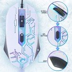 White 4-in-1 RGB Gaming Keyboard and Mouse Bundle