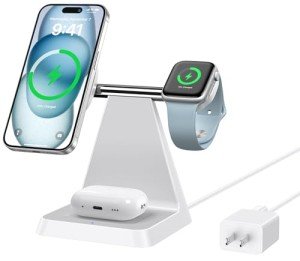 3-in-1 Magnetic Wireless Charger for iPhone & More