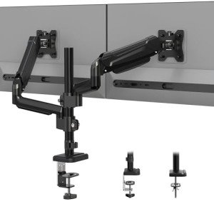 Dual Monitor Desk Mount with Gas Spring Arm