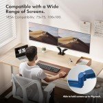 VonHaus Dual Monitor Desk Mount - Adjustable & Flexible