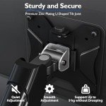 Dual Monitor Desk Mount with Ergonomic Gas Spring Arm