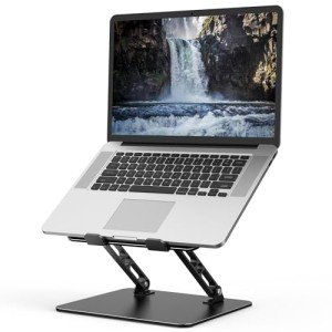 Adjustable Metal Laptop Stand - Portable & Ventilated