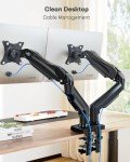 Dual Monitor Arm Mount for 13-32 Inch Screens