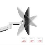 Dual Gas Spring Monitor Arm for 10"-30" Screens