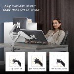 Fellowes Dual Monitor Arm - Adjustable Desk Mount