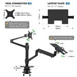 Viozon 2-in-1 Adjustable Monitor & Laptop Stand