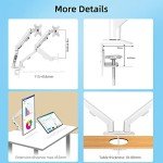 HILLPORT Dual Monitor Arm Mount for 17-30 Inch Screens