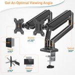 Adjustable Dual Monitor Arm for 13-32 Inch Screens