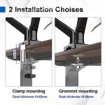 Dual Monitor Arm Desk Mount for 13" to 32" Screens