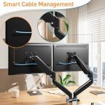 Adjustable Dual Monitor Arm for 13-32 Inch Screens