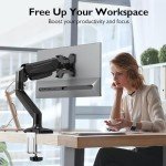 BONTEC Ergonomic Single Arm Monitor Desk Mount