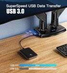 HUANUO Adjustable Dual Monitor Arm for Large Screens
