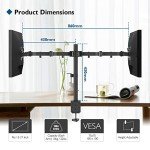 BONTEC Adjustable Dual Monitor Arm Desk Mount