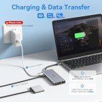 USB C Dual Monitor Docking Station for Laptops