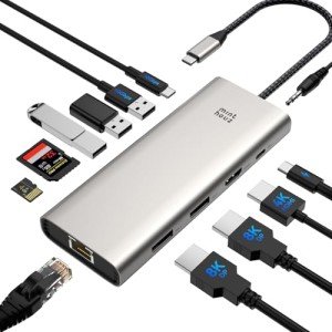 12-in-1 USB C Docking Station for Laptops