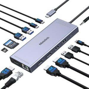 14-in-1 USB-C Docking Station for Dual Monitors