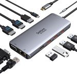 11-in-1 USB C Dual HDMI Docking Station