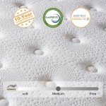 Madevos Full Size Mattress, 10 Inch Hybrid Mattress in a Box, Memory Foam and Individual Pocket Springs, Fiberglass Free, Soft and Breathable, Medium Firm Feel