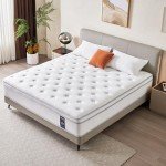 Madevos Full Size Mattress, 10 Inch Hybrid Mattress in a Box, Memory Foam and Individual Pocket Springs, Fiberglass Free, Soft and Breathable, Medium Firm Feel