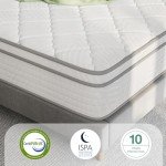 Novilla 10 inch Twin Mattress, Hybrid Mattress Twin Size with Comfortable Foam & Individually Pocket Spring, Twin Size Mattresses in a Box for Back Pain Relief & Support, Certipur-Us Certified