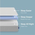 Casper Sleep Element, Medium Firm Mattress, King Size - Memory Foam + Support - 100-Night Trial - CertiPUR-US Mattress, Grey