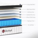 Vaobyk Queen Mattress, 10 inch Hybrid Queen Size Mattresses in a Box, Memory Foam Mattress with Pocket Springs, Pressure Relief & Motion Isolation, CertiPUR-US Certified, Medium Firm