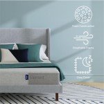 Casper Sleep Element, Medium Firm Mattress, King Size - Memory Foam + Support - 100-Night Trial - CertiPUR-US Mattress, Grey