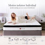 Vaobyk Queen Mattress, 10 inch Hybrid Queen Size Mattresses in a Box, Memory Foam Mattress with Pocket Springs, Pressure Relief & Motion Isolation, CertiPUR-US Certified, Medium Firm