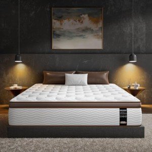 BedStory King Size Mattress 14 Inch - Premium Hybrid Mattress with 800+ Advanced Pocket Spring - Optimal Spinal Support for Back Pain Relief and Motion Isolation, CertiPUR-US Certified Comfort