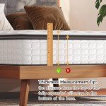 Vesgantti Queen Mattresses, 10 Inch Hybrid Pillow Top Queen Size Mattress in a Box, Memory Foam Pocket Coils Innerspring Mattresses, Fiberglass Free, Pressure Relief, Medium Firm Plush Feel