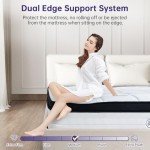 KUDSQ Queen Size Mattress 12 Inch, Queen Mattress in a Box with Memory Foam and Pocket Spring for Pressure Relief & Comfort Sleep, Medium Firm Feel, Fiberglass Free Bed in a Box/CertiPUR-US