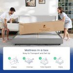 Ruoysun Full Size Mattress, 12 Inch Hybrid Full Bed Mattress in a Box, with Gel Memory Foam and Individual Pocket Springs, Motion Isolation, Strong Edge Support & Pressure Relief, Medium Firm