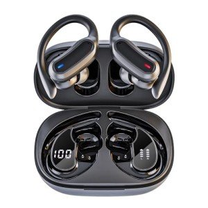 TRAUSI Bluetooth 5.4 Wireless Earbuds - Black