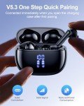 HUIFU Bluetooth Wireless Earbuds with Deep Bass