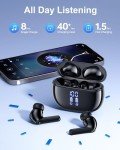 HUIFU Bluetooth Wireless Earbuds with Deep Bass