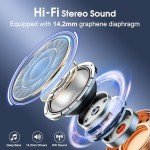 Bluetooth 5.4 Wireless Earbuds with Deep Bass