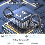 Bluetooth 5.4 Wireless Earbuds with Deep Bass