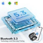 Kurdene Bluetooth Wireless Earbuds with Deep Bass