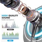 Wired Earbuds with Mic - 5 Pack, Heavy Bass